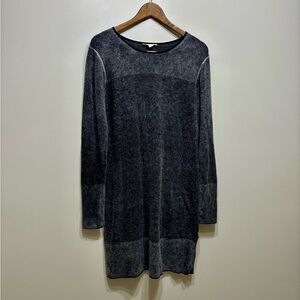 Esprit Wool Long Sleeve Fitted Knit Knitted Stretchy Soft Mini Dress Grey